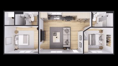 40ft Luxury 2 bed Container Home